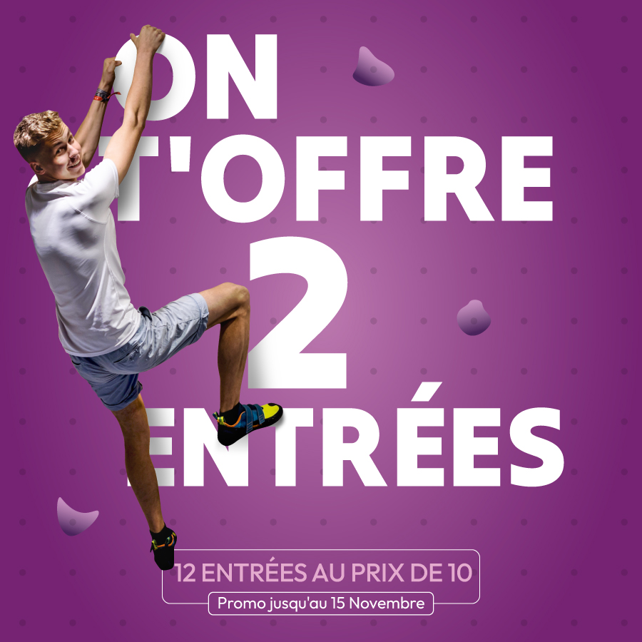 Escalade à Istres : 12 entrées au prix de 10 chez Climb Up jusqu'au 15 novembre 2026